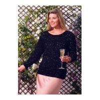 King Cole Ladies Top & Cardigan Galaxy Knitting Pattern 3635 DK