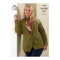 King Cole Ladies Cardigan & Jacket Merino Knitting Pattern 3246 DK