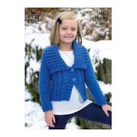 King Cole Childrens Jacket & Waistcoat Comfort Knitting Pattern 3304 Chunky