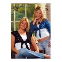 king cole ladies girls bolero shrugs merino knitting pattern 2836 dk