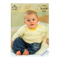 King Cole Baby Cardigan, Bolero, Waistcoat & Sweater Comfort Crochet Pattern 3250 DK