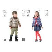 king cole childrens sweater cardigan big value knitting pattern 3910 d ...