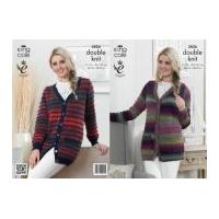 king cole ladies cardigans country tweed knitting pattern 3826 dk