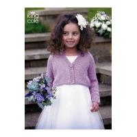 King Cole Girls Cardigans Galaxy Knitting Pattern 3546 DK