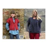 King Cole Ladies & Girls Jackets Fashion Knitting Pattern 3743 Aran