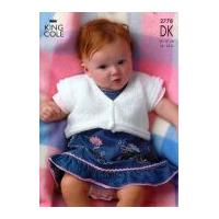 King Cole Baby Waistcoat, Cardigan & Sweater Knitting Pattern 2778 DK