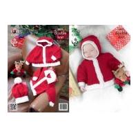 king cole baby christmas jackets hat comfort knitting pattern 3803 dk