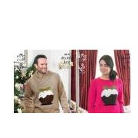 King Cole Ladies & Mens Christmas Sweaters Glitz Knitting Pattern 3810 DK