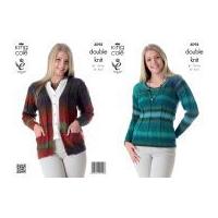 King Cole Ladies Sweater & Cardigan Country Tweed Knitting Pattern 4098 DK