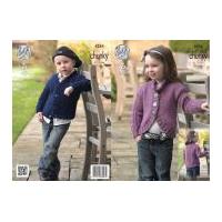 King Cole Childrens Cardigans New Magnum Knitting Pattern 4284 Chunky