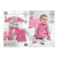 King Cole Baby Tunic, Cardigan & Leggings Cherish Knitting Pattern 4203 DK