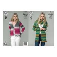 King Cole Ladies Cardigans & Snood Riot Knitting Pattern 4234 DK