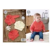 King Cole Baby Cardigans & Sweater Comfort Knitting Pattern 4644 Aran