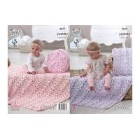 king cole baby cushions blankets yummy crochet pattern 4677 chunky