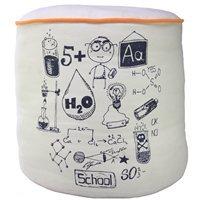 kids pouf cushion in chemistry design