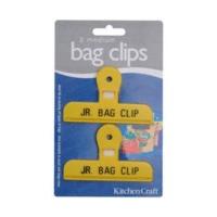 Kitchen Craft Set of Two Plastic Bag Clips