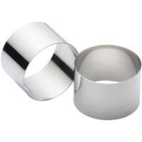 Kitchen Craft KCRINGEXLRG Set of Two Stainless Steel Extra Deep Cooking Rings