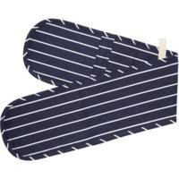 Kitchen Craft KCBSDBOGBLU Blue Butcher\'s Striped Double Oven Glove