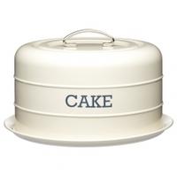 Kitchen Craft Living Nostalgia Cake Tin, Cream, 28.5cm