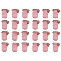 Kilner Coloured Clip Top Jar 1L, Pink, 24 pack