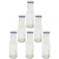 kilner hexagonal twist top bottle 250ml glass 6 pack