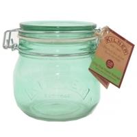 Kilner Coloured Clip Top Jar 0.5L, Green, Single