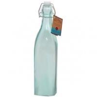 kilner coloured clip top bottles 1l blue single