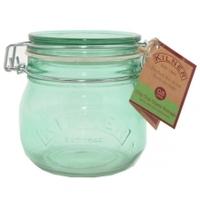 Kilner Coloured Clip Top Jar 0.5L, Green, 6 pack