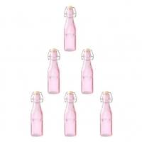 kilner coloured clip top bottles 250ml pink 6 pack