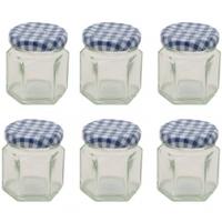 Kilner Hexagonal Twist Top Jar 48ml, Glass, 6 pack