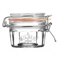Kilner Facetted Clip Top Jar 0.25L, Glass, Single