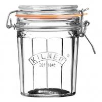 Kilner Facetted Clip Top Jar 0.45L, Glass, Single