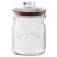 Kilner Push Lid Glass Jar 1 litre, Glass, Single