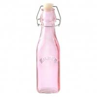 kilner coloured clip top bottles 250ml pink single