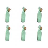 kilner coloured clip top bottles 1l green 6 pack