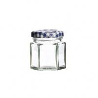 kilner hexagonal twist top jar 48ml glass single