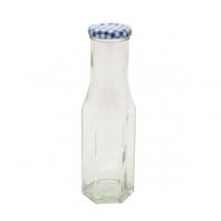 kilner hexagonal twist top bottle 250ml glass single