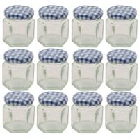 Kilner Hexagonal Twist Top Jar 48ml, Glass, 12 pack