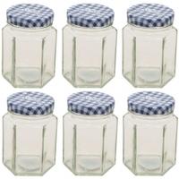 kilner hexagonal twist top jar 110ml glass 6 pack