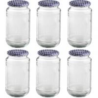 kilner round twist top jar 580ml glass 6 pack