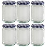 Kilner Round Twist Top Jar 370ml, Glass, 6 pack