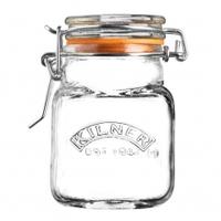 Kilner Cliptop Square Spice Jar 70ml, Glass, Single