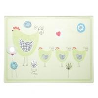 kitchen craft chicken worktop protector rectangular chicken