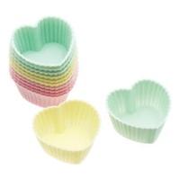 Kitchen Craft Master Class Sweetly Does It Silicone Mini Heart Shaped Cases Pack of 12