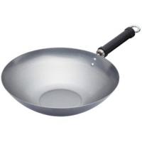 Kitchen Craft Pure Oriental Wok Plain Carbon Steel 30 cm