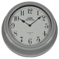 Kitchen Craft Living Nostalgia Analogue Clock, Grey, One Size