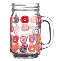 kilner decorative handled jar fruit cocktail single