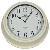 kitchen craft living nostalgia analogue clock cream one size