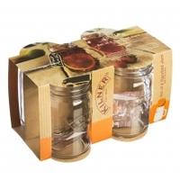 kilner set of 4 handled jars