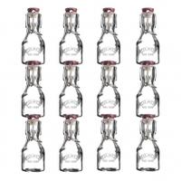 Kilner Mini Clip Top Bottle 70ml, Glass, 12 Pack